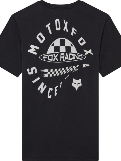 ανδρική κοντομάνικη μπλούζα σε γκρι χρώμα fox planet moto premium tee