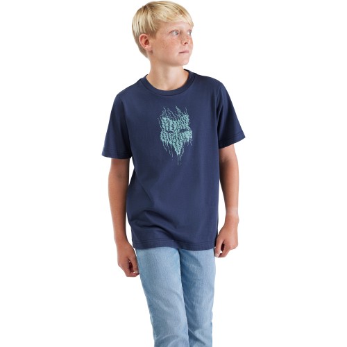 παιδικό μπλουζάκι fox youth bark tee σε μπλε χρώμα