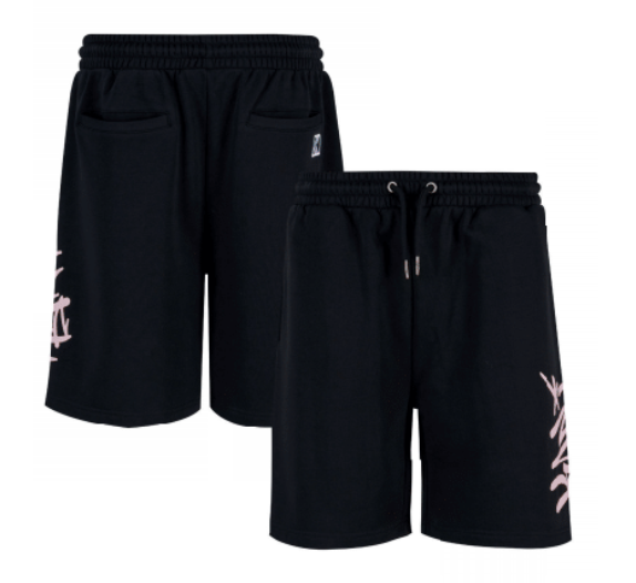 ανδρική βερμούδα με τύπωμα στο πλάι, karl kani kani tag sweatshorts