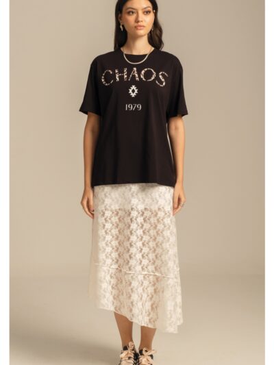 Peace And Chaos Laceflower Maxi Skirt - White - Image 3