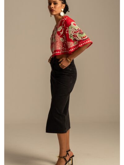 Peace & Chaos Mandala Crop Shirt - Image 7