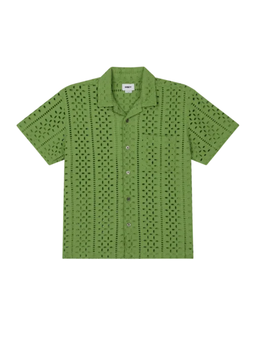γυναικείο πλεκτό πράσινο πουκάμισο obey ayers shirt