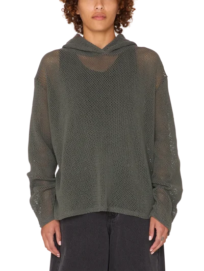 γυναικεία μπλούζα με κουκούλα obey billy mesh hood