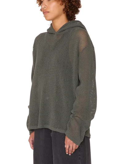 γυναικεία μπλούζα με κουκούλα obey billy mesh hood