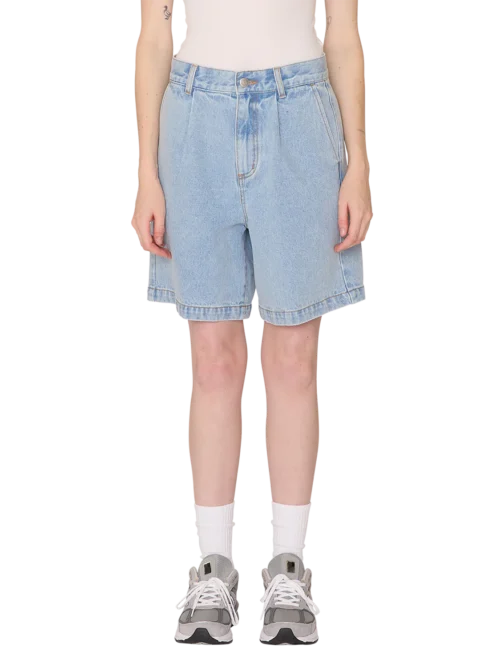 γυναικεία τζιν βερμούδα από την obey, eli II denim pleated short