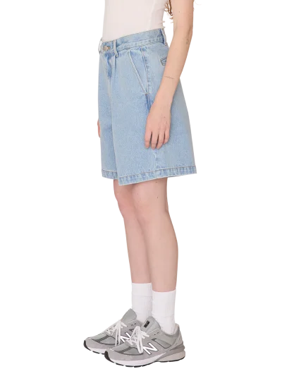 γυναικεία τζιν βερμούδα από την obey, eli II denim pleated short