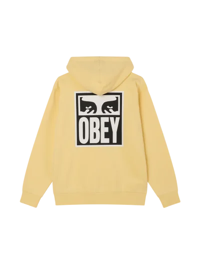 φούτερ σε μπανανί χρώμα από την obey, eyes icon II hoodie