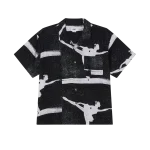 ανδρικό κοντομάνικο πουκάμισο από την obey, jacques shirt black