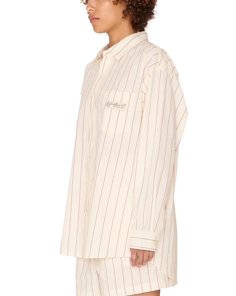 γυναικείο πουκάμισο από την Obey με ρίγες, primavera stripe shirt