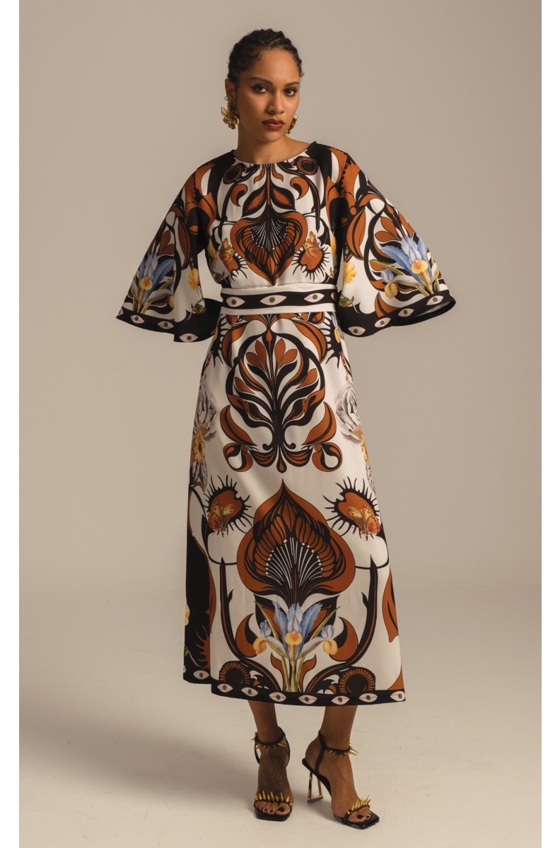 γυναικείο φόρεμα σε σχέδια από την peace and chaos, ornamental long dress