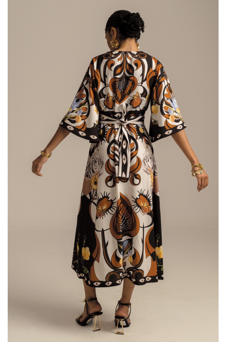 γυναικείο φόρεμα σε σχέδια από την peace and chaos, ornamental long dress
