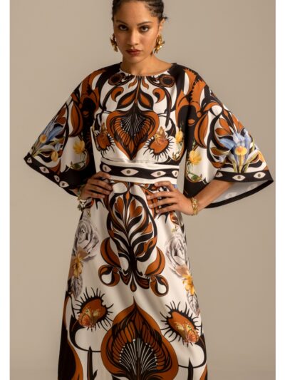 γυναικείο φόρεμα σε σχέδια από την peace and chaos, ornamental long dress