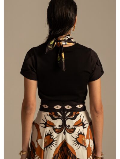 Peace & Chaos Tulip Top - Black - Image 3