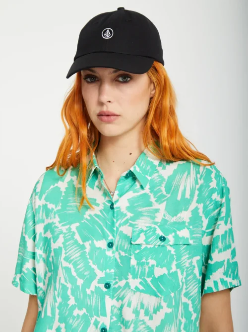 μαύρο καπέλο από την volcom, circle stone dad cap