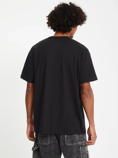 Volcom Stone T-shirt Black Ανδρική Μπλούζα - Image 3