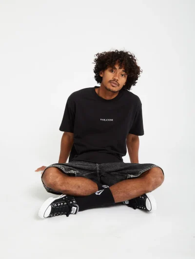 Volcom Stone T-shirt Black Ανδρική Μπλούζα - Image 8