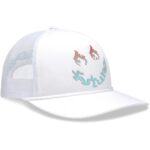 γυναικείο καπέλο hello fox trucker hat σε λευκό χρώμα