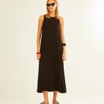 γυναικείο black strappy φόρεμα από την εταιρεία xantik