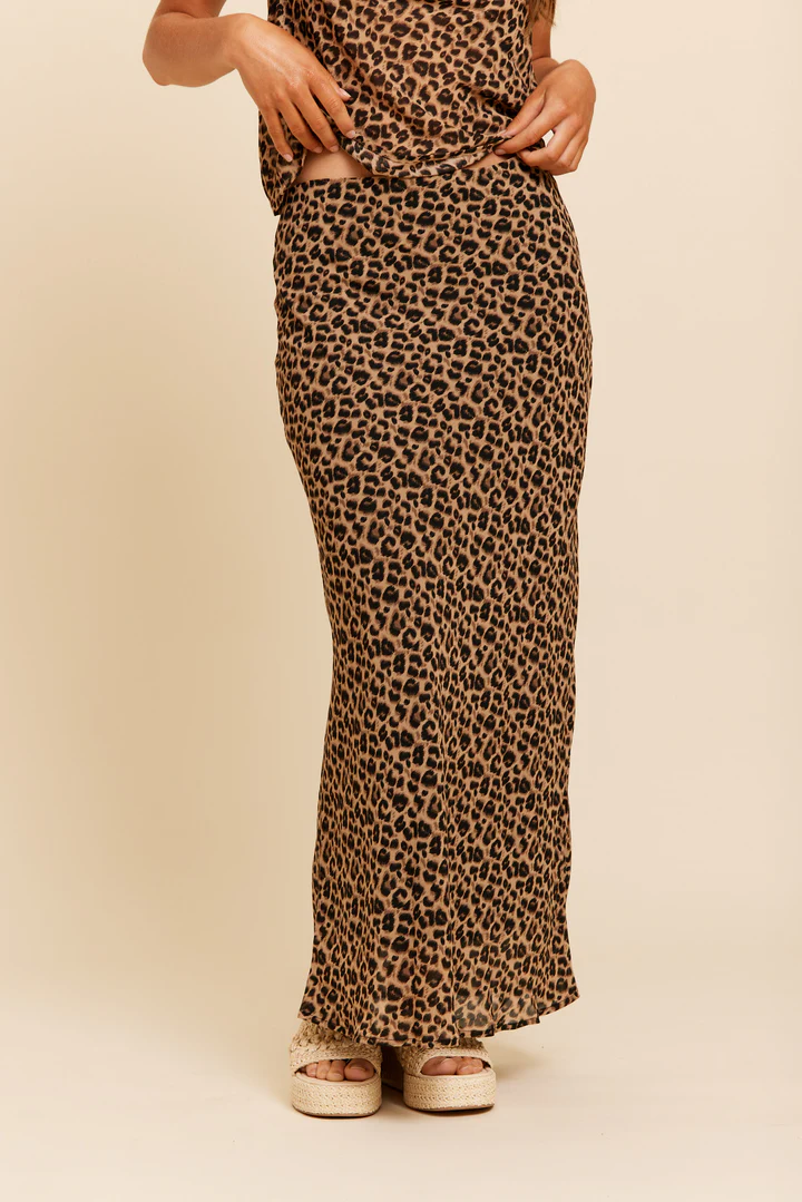 μακριά λεοπάρ φούστα από την rut n circle , mathilda skirt