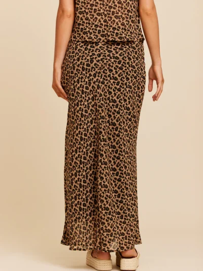 μακριά λεοπάρ φούστα από την rut n circle , mathilda skirt