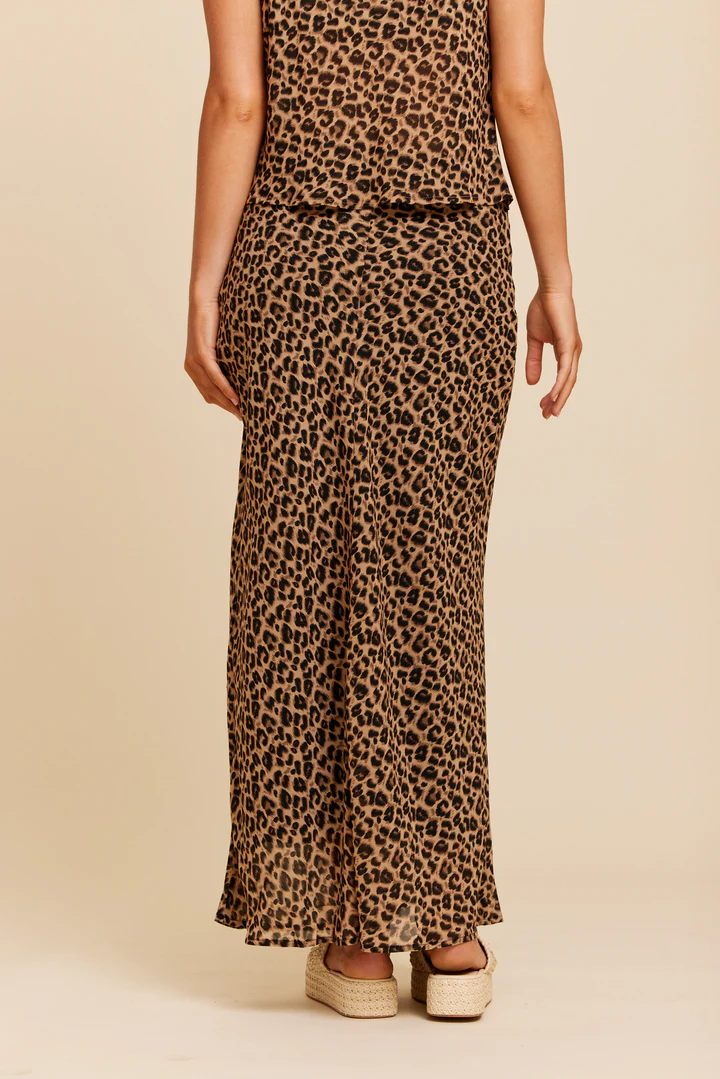μακριά λεοπάρ φούστα από την rut n circle , mathilda skirt