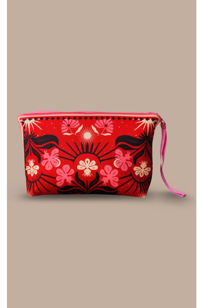 γυναικείο τσαντάκι χειρός από την Peace and Chaos, passionflower pouch