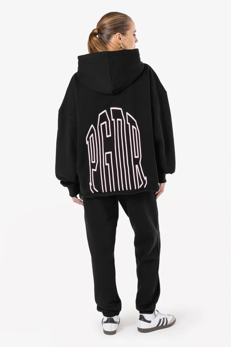 γυναικείο μαύρο φούτερ από την pegador, super oversized hoodie