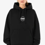 γυναικείο μαύρο φούτερ από την pegador, super oversized hoodie