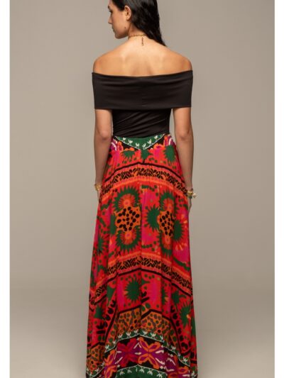 γυναικεία μακριά φούστα με print από την peace and chaos, rapture long skirt