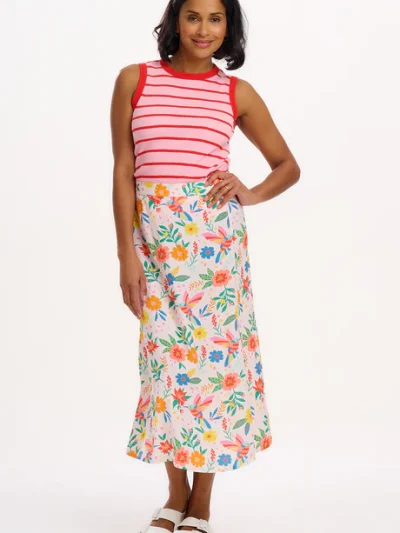 γυναικεία φούστα με λουλούδια από την sugarhill, rosalind skirt