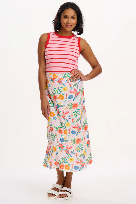 γυναικεία φούστα με λουλούδια από την sugarhill, rosalind skirt