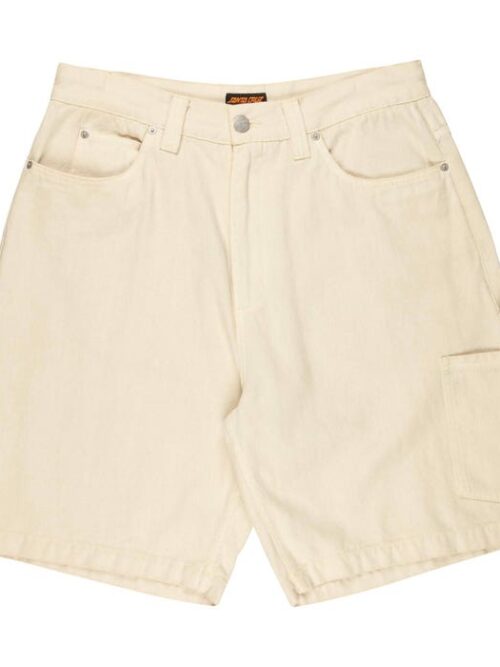 βερμούδα μπεζ με τσέπες στο πλάι από την santa cruz, carpenter big shorts