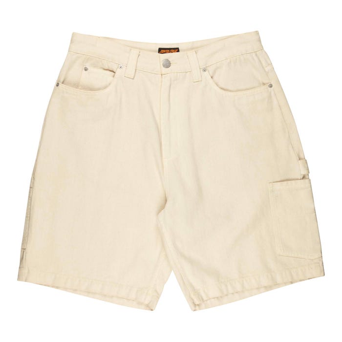 βερμούδα μπεζ με τσέπες στο πλάι από την santa cruz, carpenter big shorts