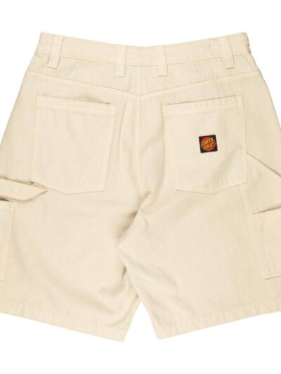 βερμούδα μπεζ με τσέπες στο πλάι από την santa cruz, carpenter big shorts