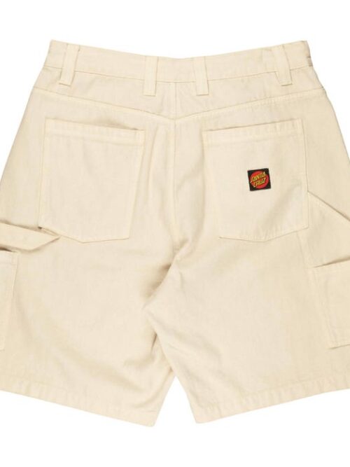 βερμούδα μπεζ με τσέπες στο πλάι από την santa cruz, carpenter big shorts