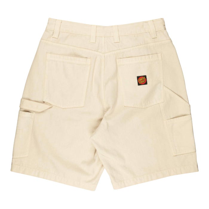 βερμούδα μπεζ με τσέπες στο πλάι από την santa cruz, carpenter big shorts