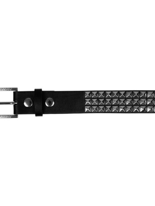 μαύρη ζώνη δερμάτινη με καρφιά από την santa cruz, triple set belt