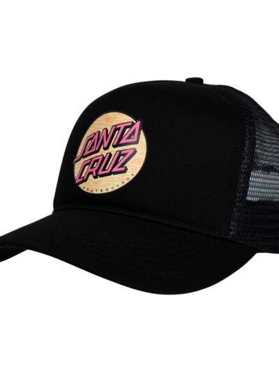 μαύρο καπέλο από την santa cruz, wagon dot meshback cap