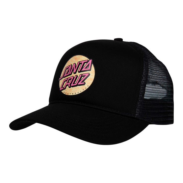 μαύρο καπέλο από την santa cruz, wagon dot meshback cap