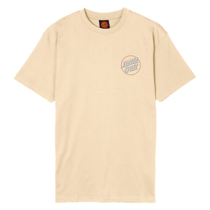 ανδρική κοντομάνικη μπλούζα από την santa cruz, wooten duo t-shirt beige