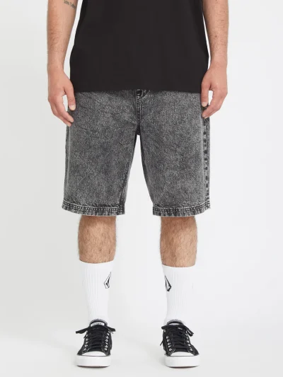 ανδρική τζιν βερμούδα με λάστιχο volcom freazy loose elasticated short