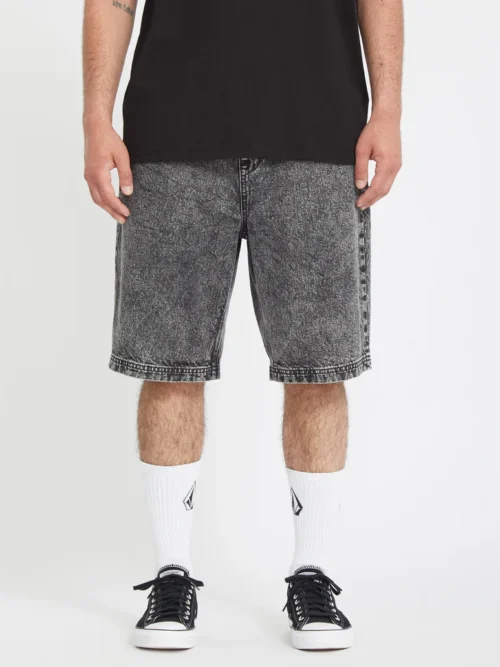 ανδρική τζιν βερμούδα με λάστιχο volcom freazy loose elasticated short