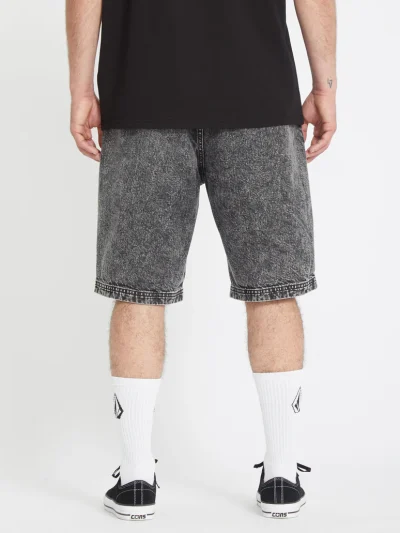 ανδρική τζιν βερμούδα με λάστιχο volcom freazy loose elasticated short