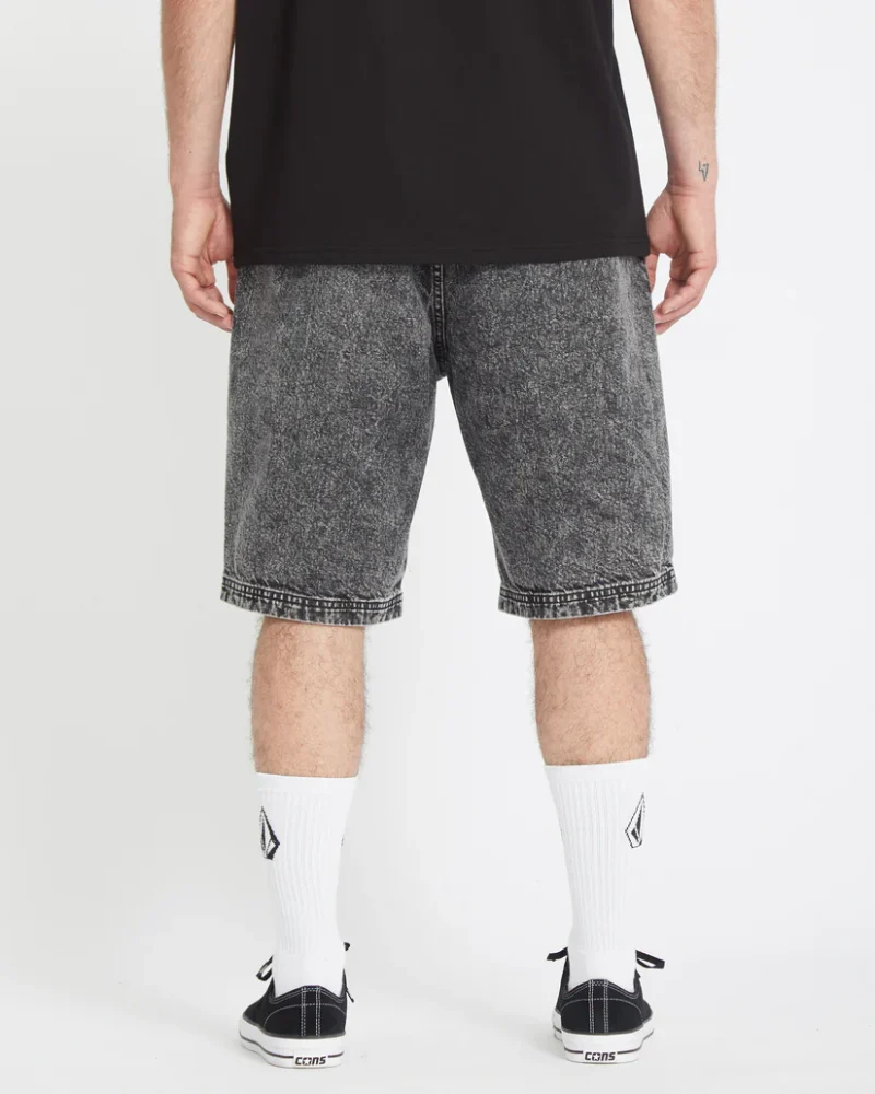 ανδρική τζιν βερμούδα με λάστιχο volcom freazy loose elasticated short