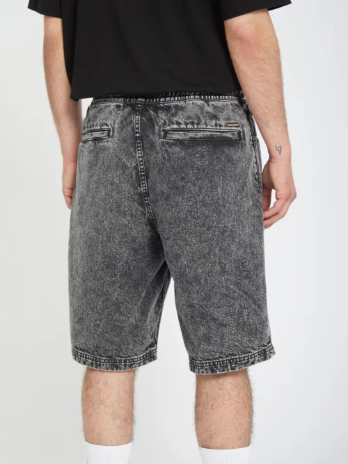 ανδρική τζιν βερμούδα με λάστιχο volcom freazy loose elasticated short