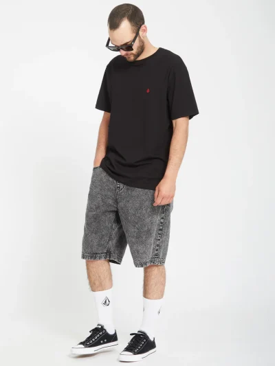 ανδρική τζιν βερμούδα με λάστιχο volcom freazy loose elasticated short
