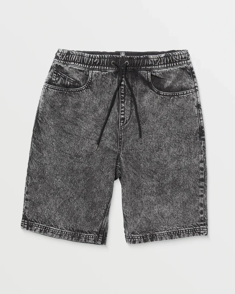 ανδρική τζιν βερμούδα με λάστιχο volcom freazy loose elasticated short