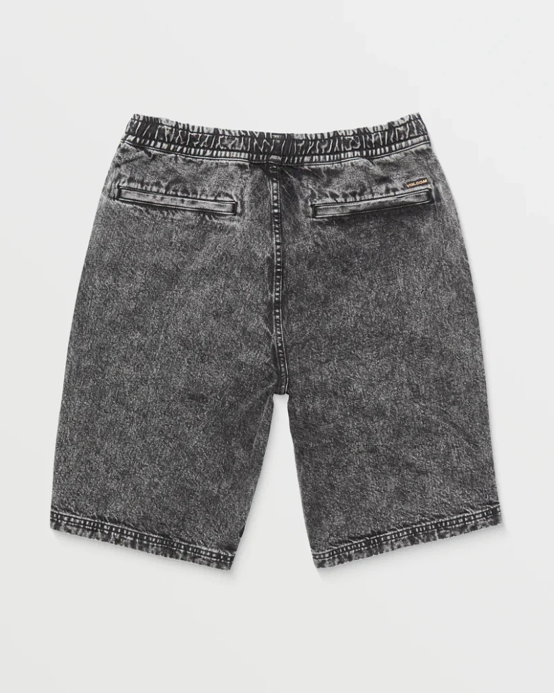 ανδρική τζιν βερμούδα με λάστιχο volcom freazy loose elasticated short