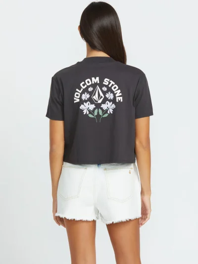 γυναικεία μπλούζα σε γκρι χρώμα από την volcom , pocket dial t-shirt