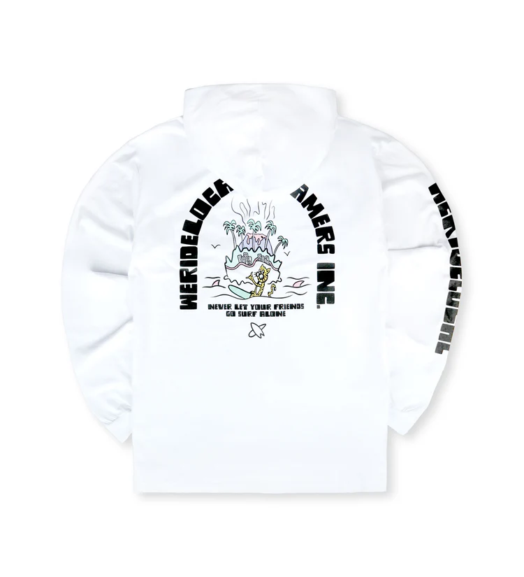 ανδρική μακρυμάνικη μπλούζα από την we ride local, roamers v6 white longsleeve